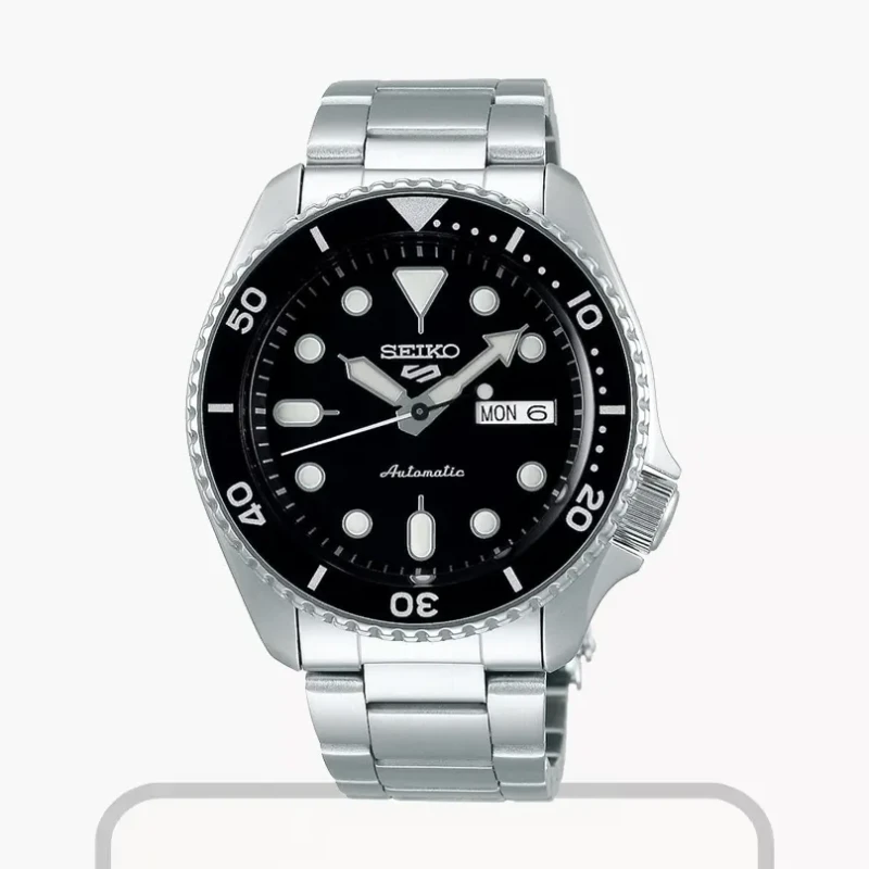 Seiko 5 Sports Automatic Black Dial 3-Hand Men's Watch- SRPD55K1